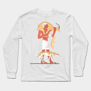 Egyptian Hunter Art Long Sleeve T-Shirt